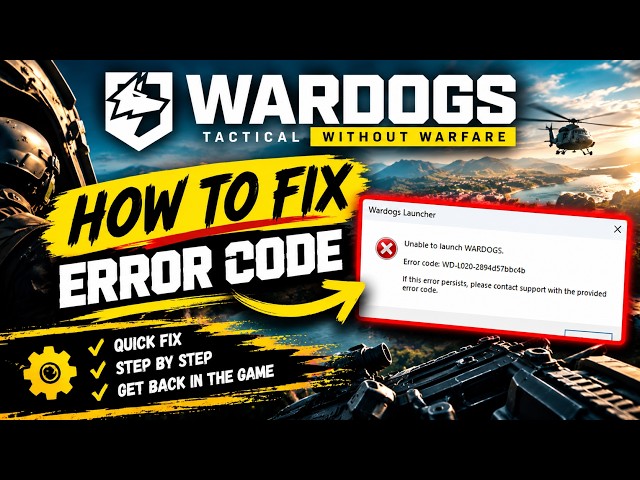 How to Fix Wardogs Error Code | Wardogs Launcher Error Fix