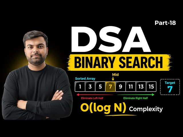 Mastering Binary Search From Scratch | The Ultimate Guide for Tech Interviews (O(log n))