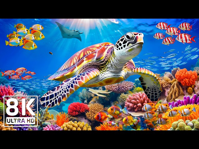 Amazing 8K Ocean Adventure 🐳 Dive Deep and Marvel at Sea Animal in The Best 8K ULTRA HD Aquarium #21