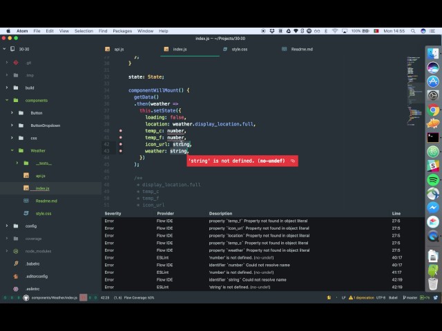 React 30/30  - Weather Widget