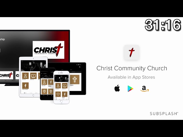 Sin and Grace| Pastor Tyler Grace| Christ Community Church 08/30/2026