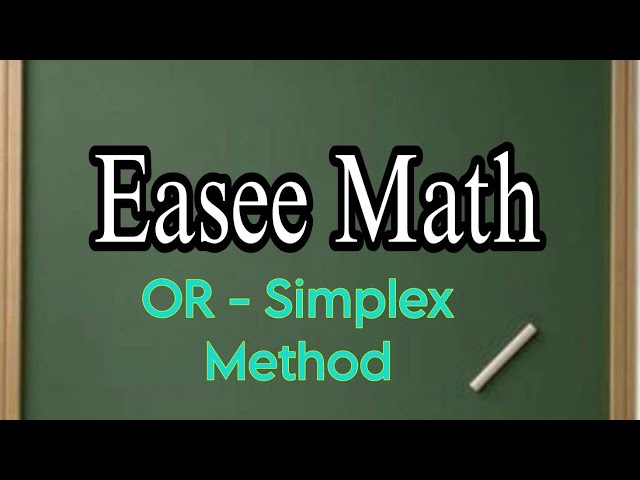Operations Research|Linear Programming Problem (LPP)|Big M Method