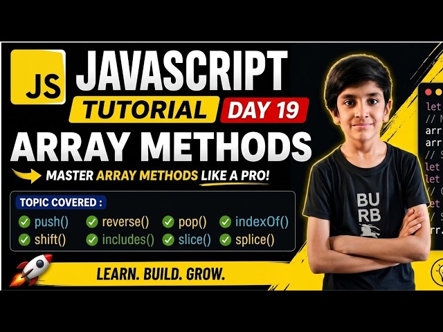 JavaScript Array Methods Tutorial in Hindhi | Day 19 | Code With Mahesh #coding #javascript #viral