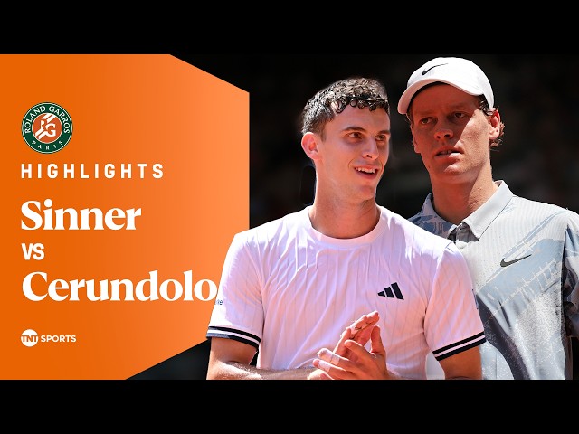 Jannik Sinner vs Juan Manuel Cerundolo | Round Two | Roland Garros 2026 Extended Highlights 🇫🇷