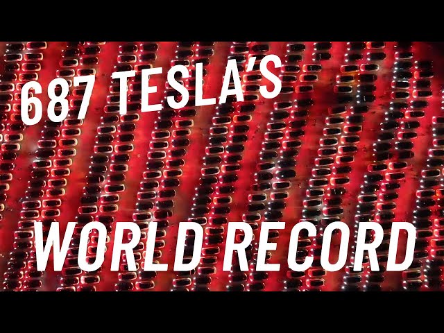 World Record Tesla Light Show In Finland - Incredible 687 Cars! Official Video!