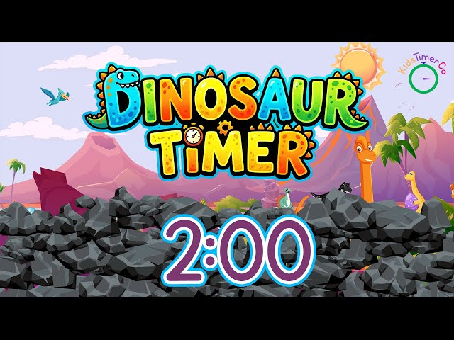 2 Minute Dinosaur Timer - Kids Visual Timer