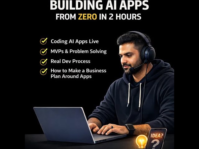 Vibe Coding: Building AI Applications From Zero (Full Live Session)