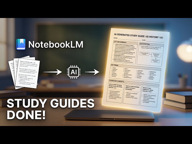 How To Generate a Study Guide From Lecture Notes Using NotebookLLM (Quick and Easy)
