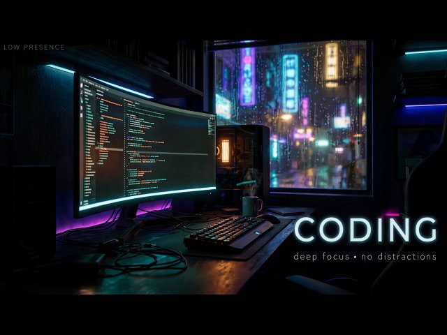 Coding Music — Dark Ambient for Programming & Deep Work · Night Hacker Vibes (2 Hours)
