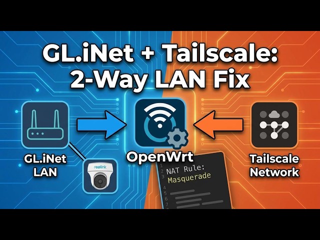 Getting GL.iNet router lan devices on Tailscale