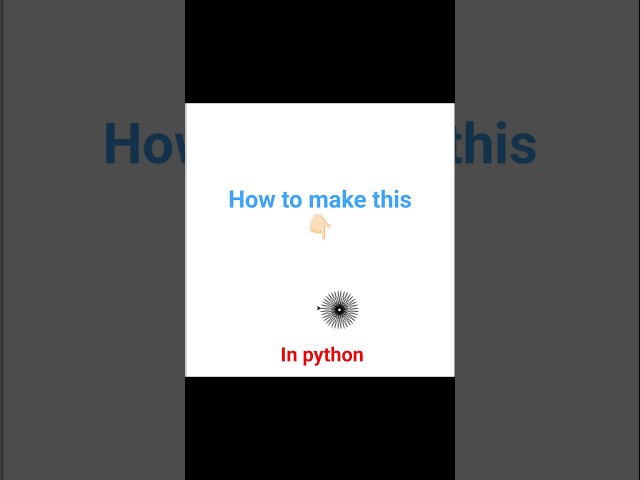 Create a STAR Pattern Graphic Using Python ? #coding #python #youtubeshorts