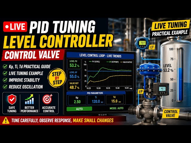 How to Tune a PID Level Controller LIVE | Practical DCS Tunning 