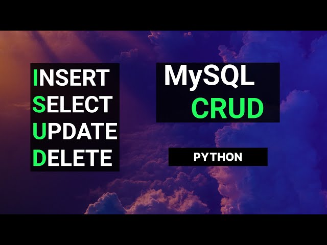 MySQL Database CRUD with Python // MySQL Workbench