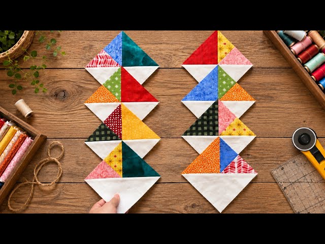 Easy Patchwork Table Runner Tutorial | Beautiful Quilt Blocks Step by Step