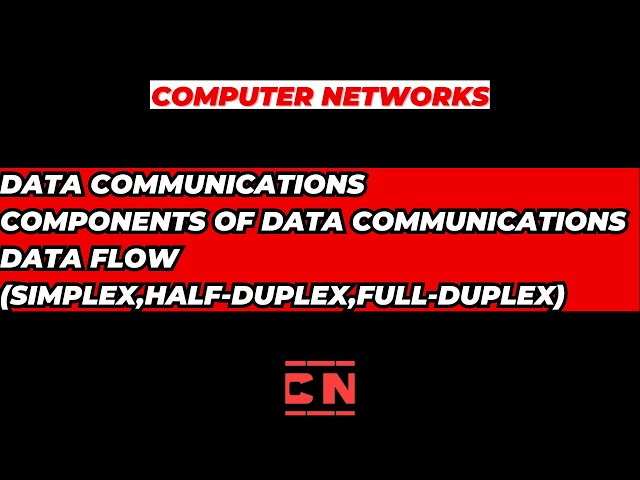 DATA COMMUNICATIONS | COMPONENTS | DATA FLOW #computernetworks #computernetwork #computerscience