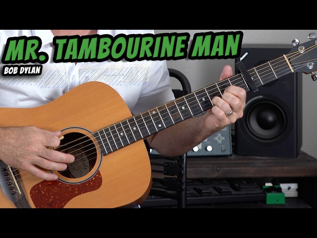 Bob Dylan MR TAMBOURINE MAN Guitar Lesson (Beginner Bob Dylan Guitar Lessons) "SO INCREDIBLY EASY!"