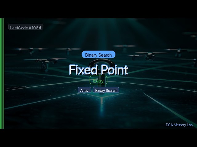 LeetCode 1064: Fixed Point — The Binary Search Trick (C#)