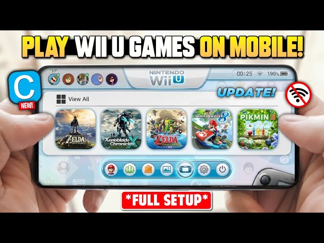 🔥 Play Wii U Games on Any Android! Cemu 0.5 Update Full Setup + Real Gameplay Test