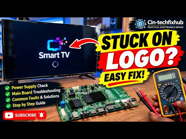 Smart TV Stuck on Logo? 🔧 Easy Fix | TV Boot Loop Repair