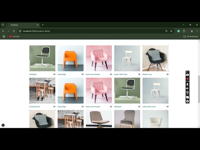 E-commerce site available front end backend react J's and node js