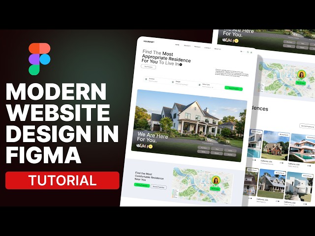 Modern Website UI Design in Figma | Full UI/UX Design Tutorial for Beginners