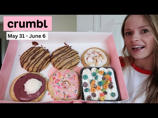 NEW CRUMBL Cookies this week Fruity Cereal Milk Tres Leches Cake, Blueberry Pancake, Frosted Strawbe