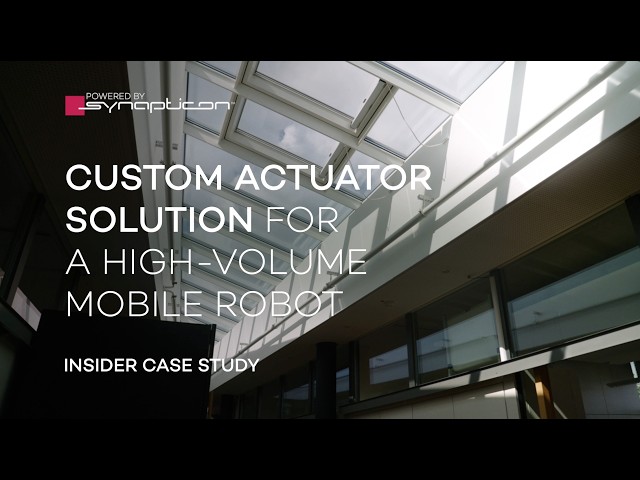 Synapticon Insider Case Study: Custom actuator solution for a high volume mobile robot