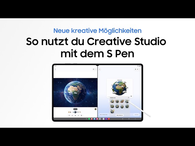 So nutzt du Creative Studio mit dem S Pen | Galaxy AI | Galaxy Tab S12-Serie | Samsung
