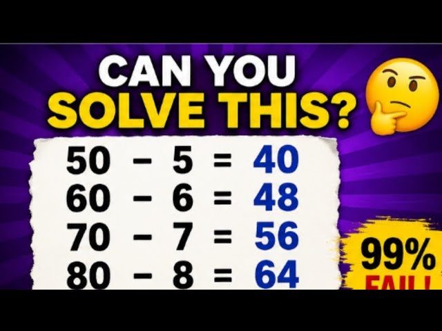 SIMPLE MATH BRAIN TEASER#mathpuzzle#brainteaser#onlygeniuses#viralpuzzle#mindchallenge#mathtrick.