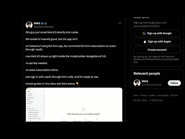 Kimi K3 in Codex: What the Demo Really Proves