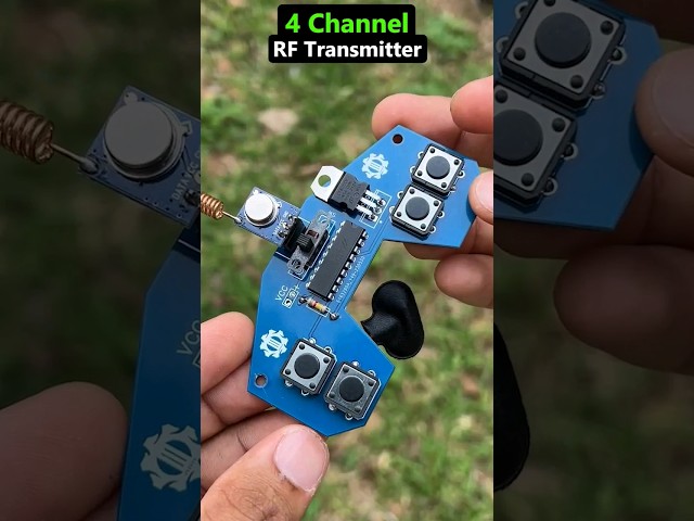 4 Channel RF Transmitter | How to make a Remote controller  #jlcpcb