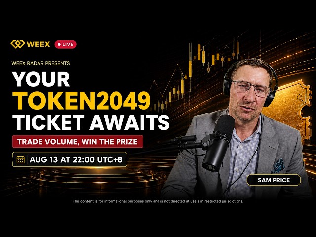 🔴 Live Crypto Trading: Sam Price Volume Battle (Token2049 Ticket & 500 USDT) | WEEX Radar