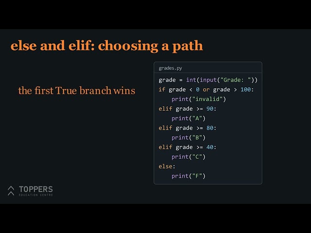 05. if, elif and else | Python Programming