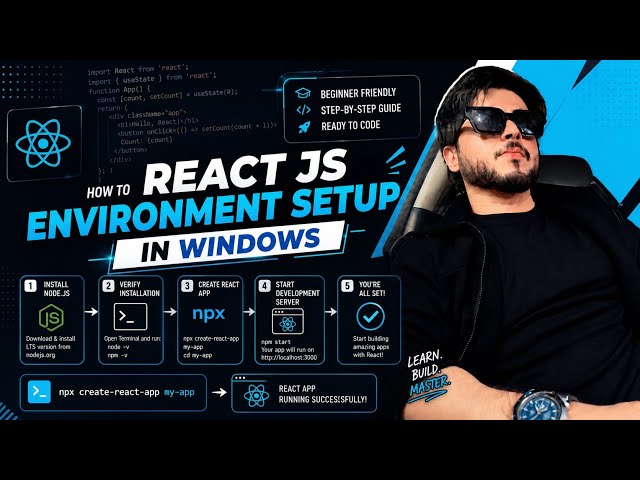 React tutorial in hindi #3 Environment setup with Windows