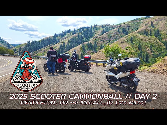 2025 Scooter Cannonball // Day 2: Twisty roads & lots of falls