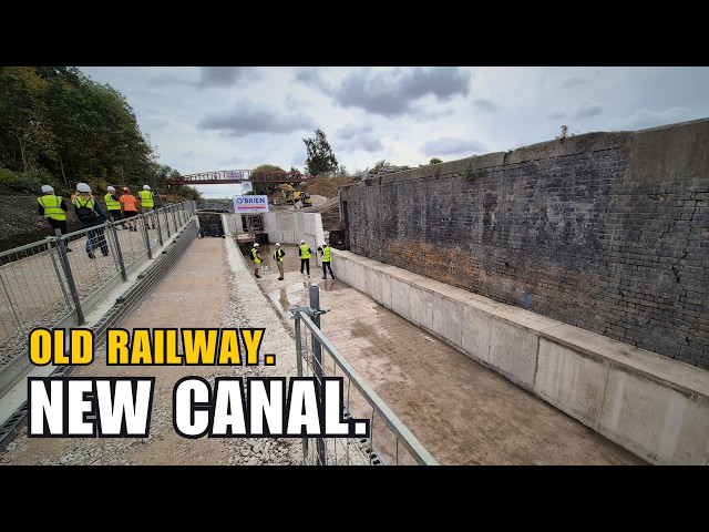 Walking Through the Chesterfield Canal Before the Water Goes In