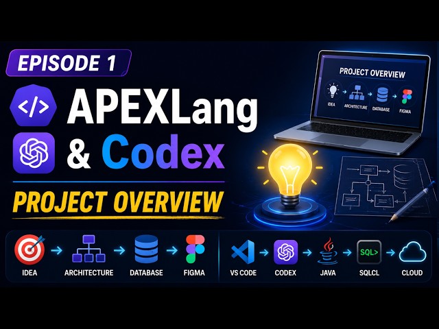 Oracle APEX 26.1 + APEXLang + Codex | From Idea to Architecture, DB & Figma | Episode 1