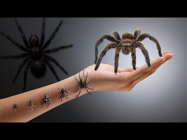 Ultimate 3D Spider Size Comparison: From Tiny to Terrifying!