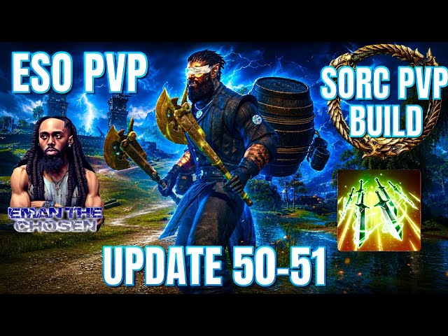 ESO PVP: META SORC PVP BUILD UPDATE 50-51!! MOST WELL ROUNDED SORC BUILD!!