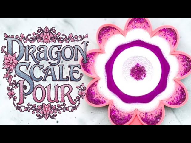 #523 Dragon Scale Effect inspired by Art of the Cheshire Cat in Epoxy Resin
