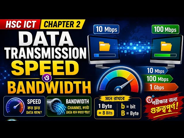 HSC ICT Chapter 2 | Data Transmission Speed ও Bandwidth | ICT Bangla | ICT Compass