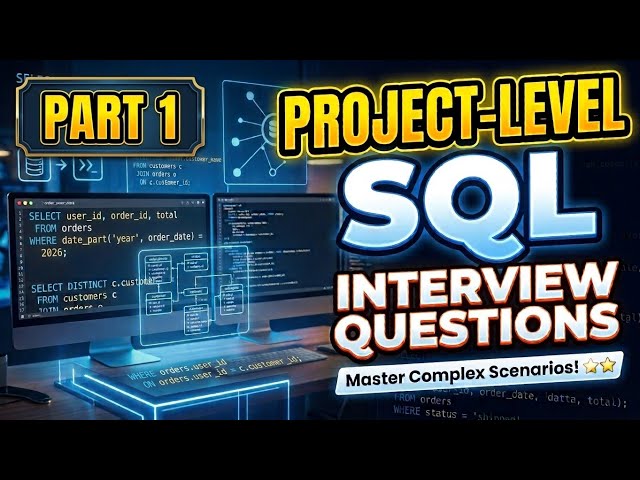 SQL | Project level | Interview | Part - 1 | #sql #project #Interview 