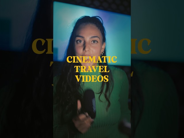 CINEMATIC Travel Videos Made SIMPLE! 20 seconds of pro tips