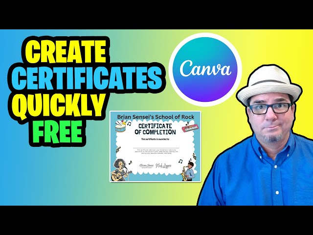 How to Design a Certificate with Canva Free 🤩