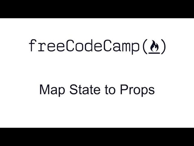 Map State to Props