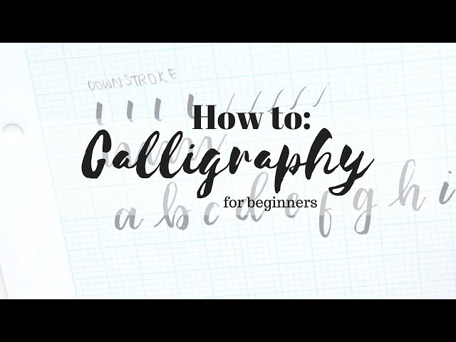How To: Learn Calligraphy for Beginners + FlashSticks Giveaway | studywithmaggie