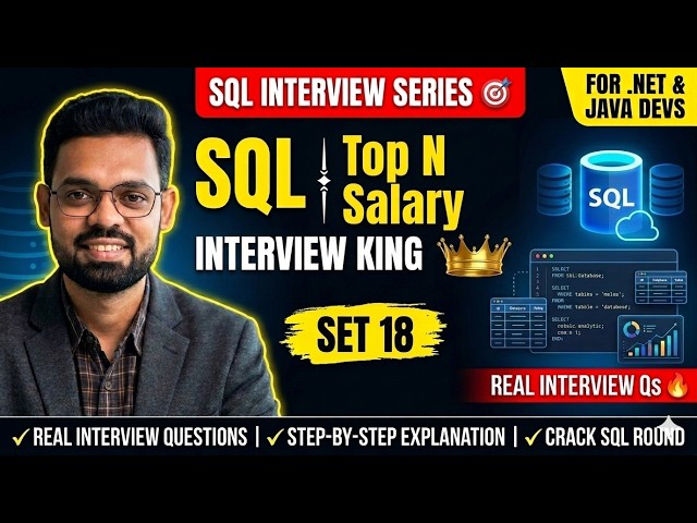 🚀 Part 18 | Top N Salaries SQL Questions | SQL Interview Preparation Series 2026