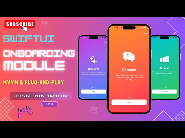 Production-Ready Onboarding Module with MVVM Pattern