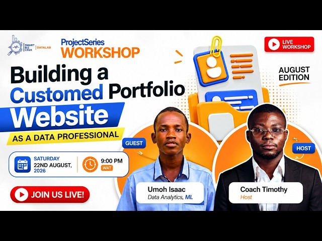 ProjectSeries August #2 - Building a Customed Portfolio Website As a Data Professional