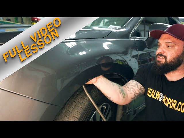 FULL PDR LESSON 👨🏽‍🎓- Dent Removal Techniques - Subaru Fender Dent